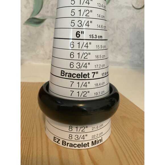 Vintage 1970s Brown & Black Acrylic Bangle Bracelet Set of 2 Boho Earthtones - Picture 3 of 4